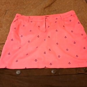 Pink midi nautical skirt